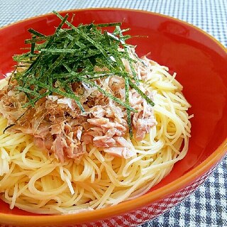 フライパンいらずでめちゃ簡単☆ツナの和風パスタ